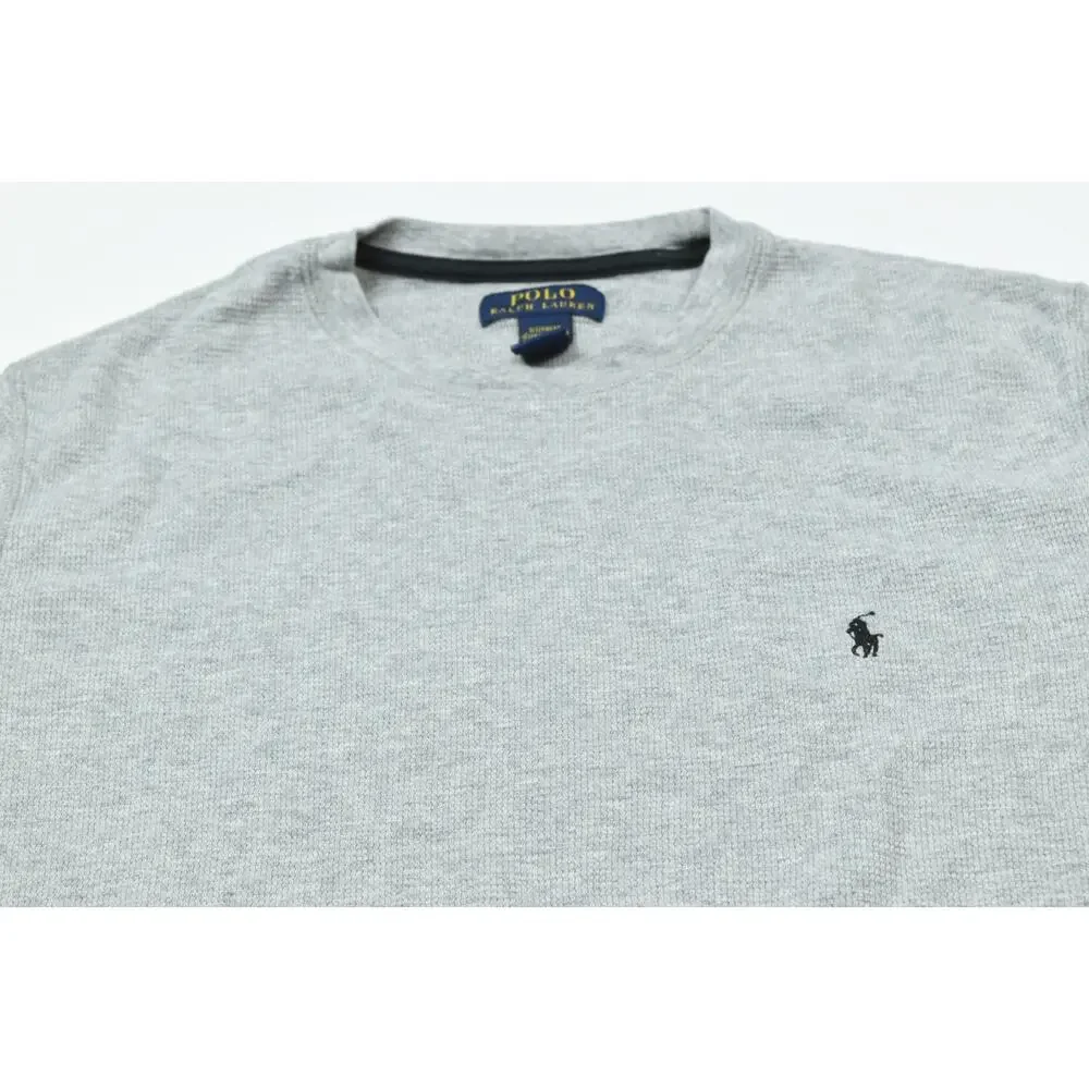 Polo Ralph Lauren Sleepwear Thermal Shirt Mens Large Gray Long Sleeve Cotton